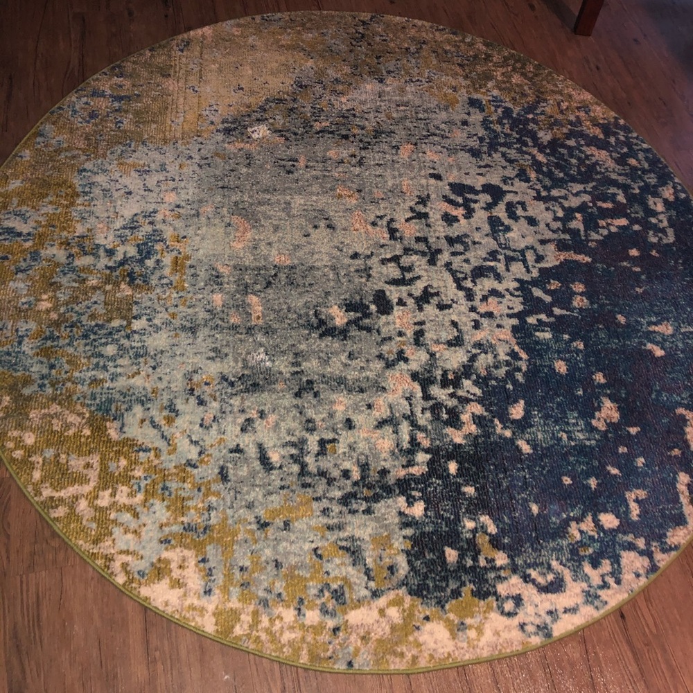 Multi Color Circle Rug